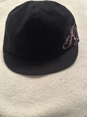 Harley Davidson Black Cap with Pink Script Accent